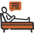 Man In Therapy Lounge Icon