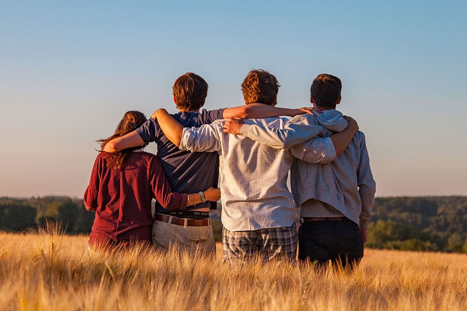 photo of people giving support to each other