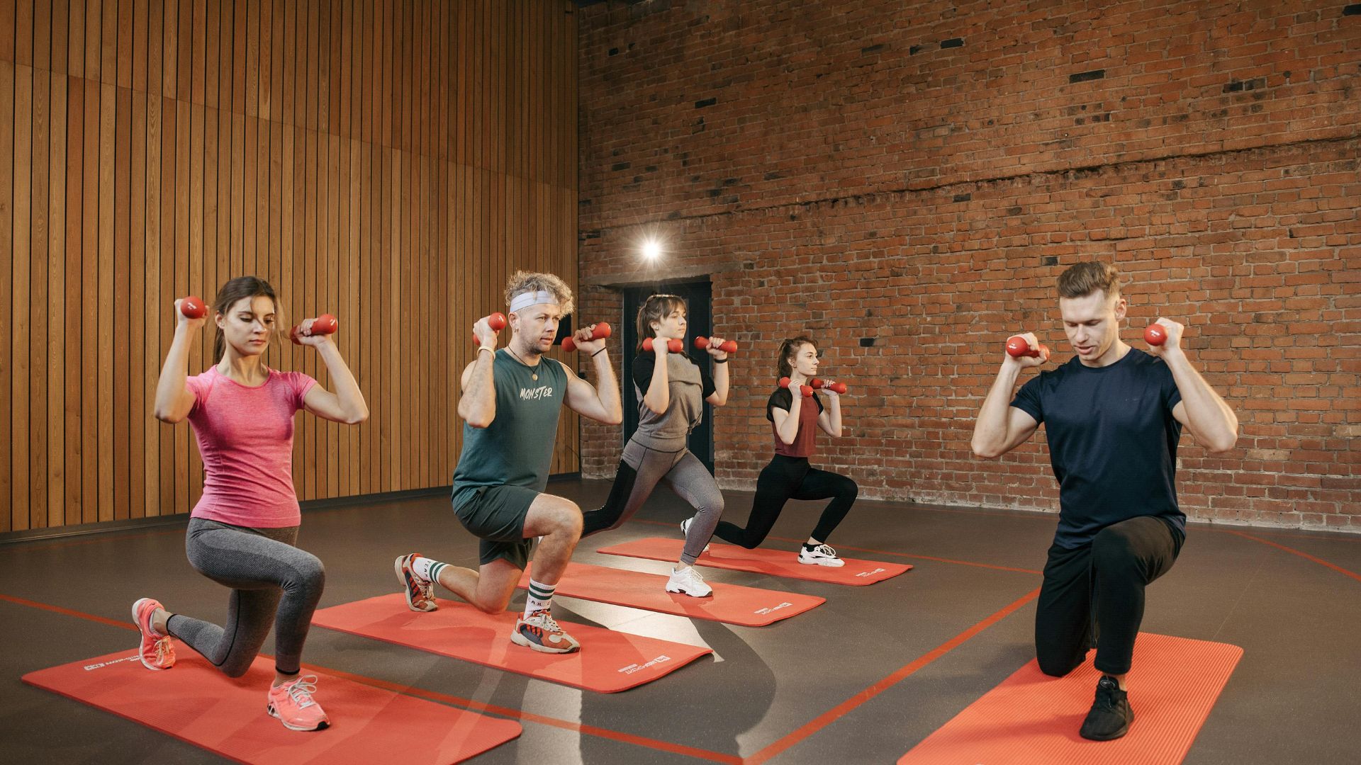 Group Of People Having Exercise